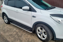Ford Kuga/Escape 2013-2019 Side Steps Maydos V2 (2 pcs, Aluminum + Stainless Steel) photo 3