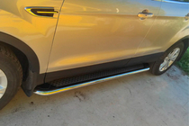Ford Kuga/Escape 2013-2019 Side Steps Maydos V2 (2 pcs, Aluminum + Stainless Steel) photo 6