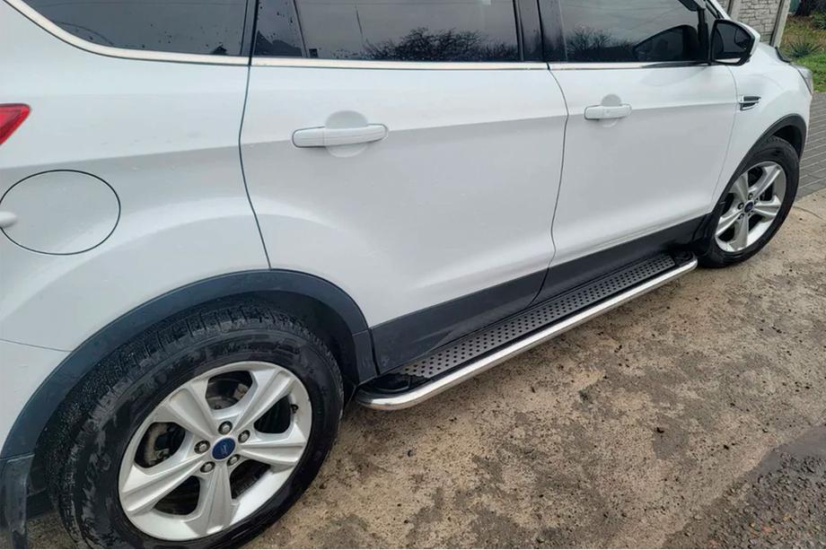 Ford Kuga/Escape 2013-2019 Side Steps Maydos V2 (2 pcs, Aluminum + Stainless Steel) Image