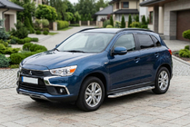 Mitsubishi ASX 2010-2023 Side Steps Maydos V2 (2 pcs, Aluminum & Stainless Steel) photo 1