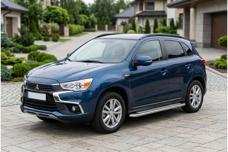 Mitsubishi ASX 2010-2023 Side Steps Maydos V2 (2 pcs, Aluminum & Stainless Steel) Image