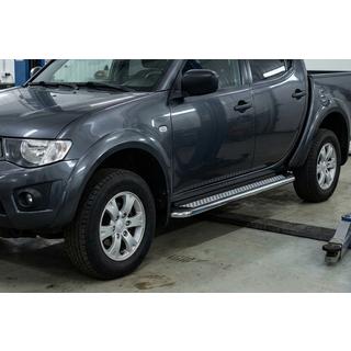 Side Steps Maydos V2 (2 pcs, Aluminum & Stainless Steel) Mitsubishi L200 2006-2015 photo 1