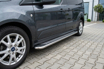 Ford Connect 2006–2009 Side Steps Maydos V2 (2 pcs, Aluminum & Stainless Steel) photo 1