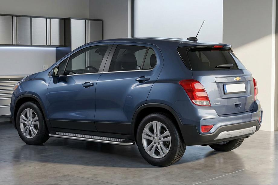 Chevrolet Trax 2012-2023 Side Steps Maydos V2 (2 pcs, Aluminum & Stainless Steel) Image