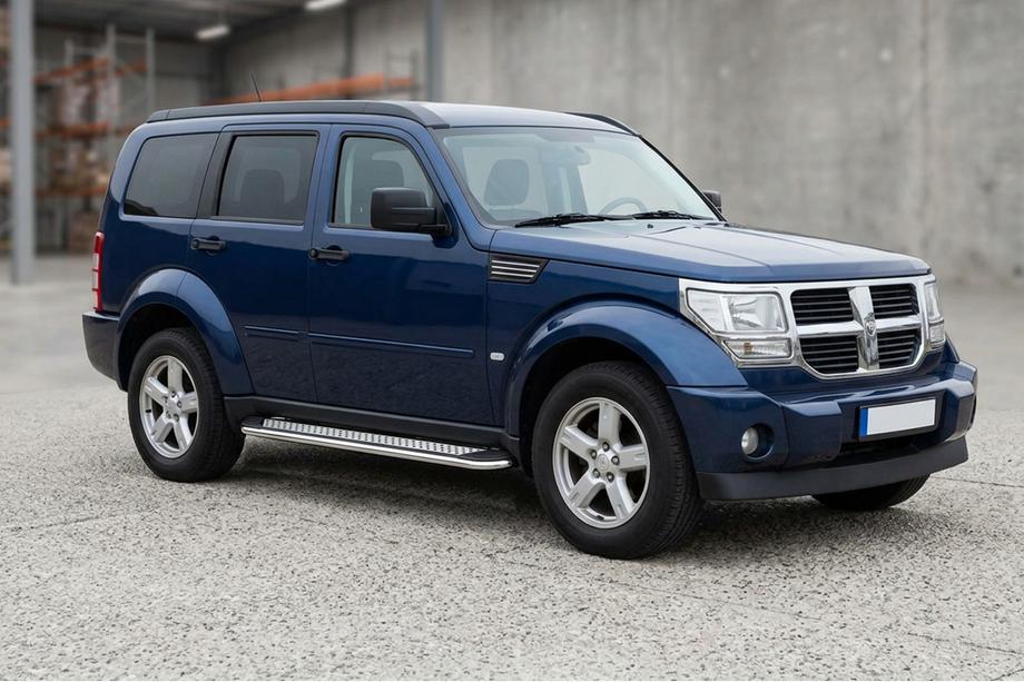 Dodge Nitro 2006-2011 Side Steps Maydos V2 (2 pcs, Aluminum & Stainless Steel) Image