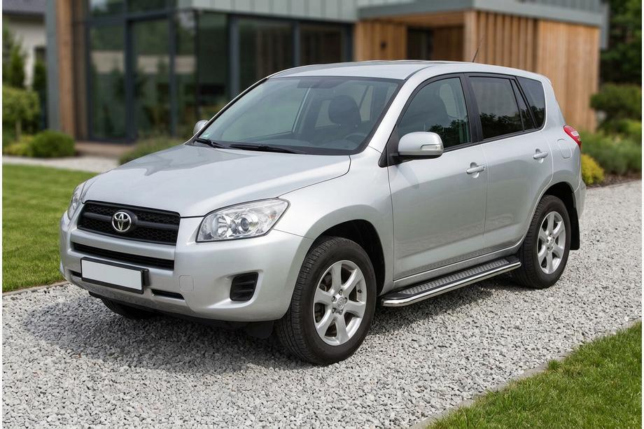 Toyota Rav 4 2006-2013 Side Steps Maydos V2 (2 pcs, Aluminum & Stainless Steel) Image