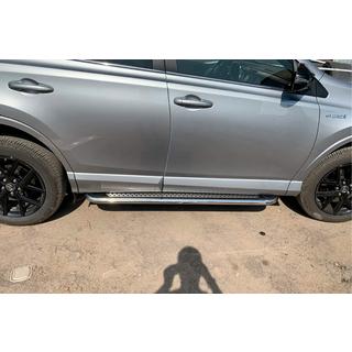 Side Steps Maydos V2 (2 pcs, Aluminum & Stainless Steel) Toyota Rav 4 2013-2018 photo 3