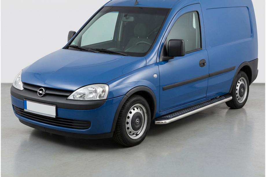 Opel Combo 2002–2012 Side Steps Maydos V2 (2 pcs, Aluminum & Stainless Steel) Image