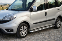 Opel Combo 2012-2018 Side Steps Maydos V2 (2 pcs, Aluminum & Stainless Steel) Maxi Base photo 1
