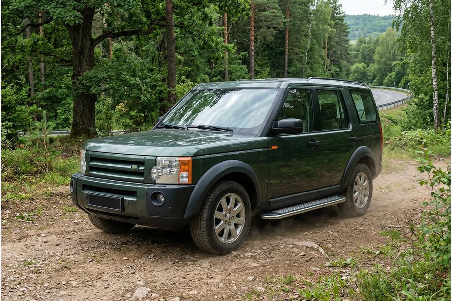 Land Rover Discovery III 2004–2009 Side Steps Maydos V2 (2 pcs, Aluminum & Stainless Steel) Image