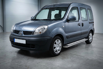 Renault Kangoo 1998-2008 Side Steps Maydos V2 (2 pcs, Aluminum & Stainless Steel) photo 1