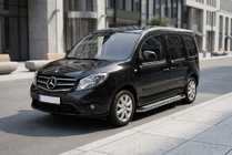 Mercedes Citan 2013-2021 Side Steps Maydos V2 (2 pcs, Aluminum & Stainless Steel) Long Wheelbase photo 1
