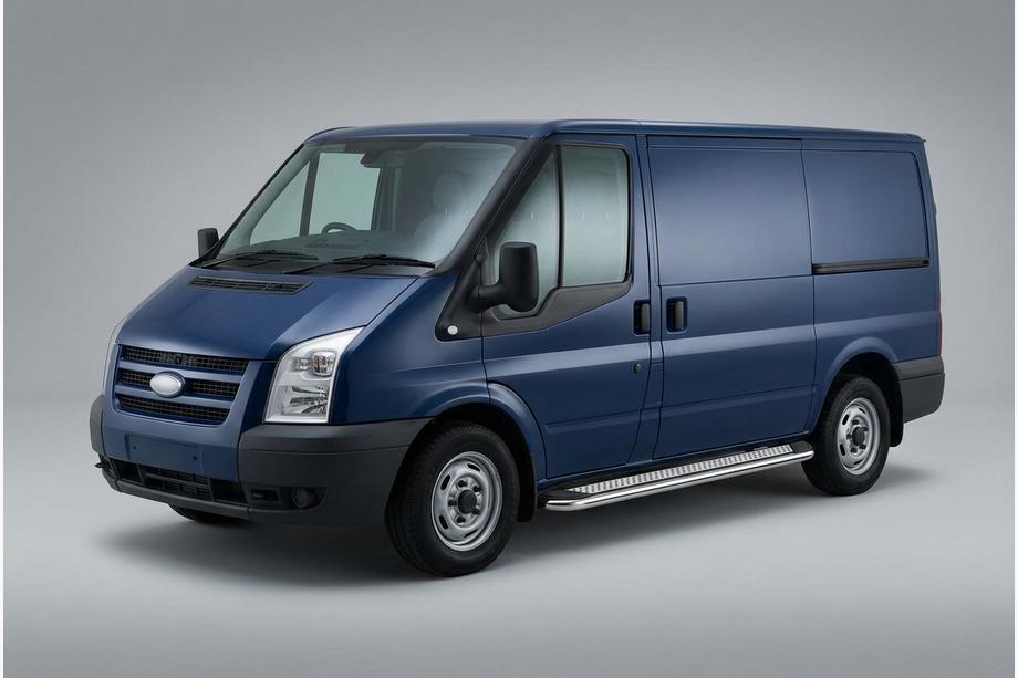 Ford Transit 2000–2014 Side Steps Maydos V2 (2 pcs, Aluminum & Stainless Steel) Image