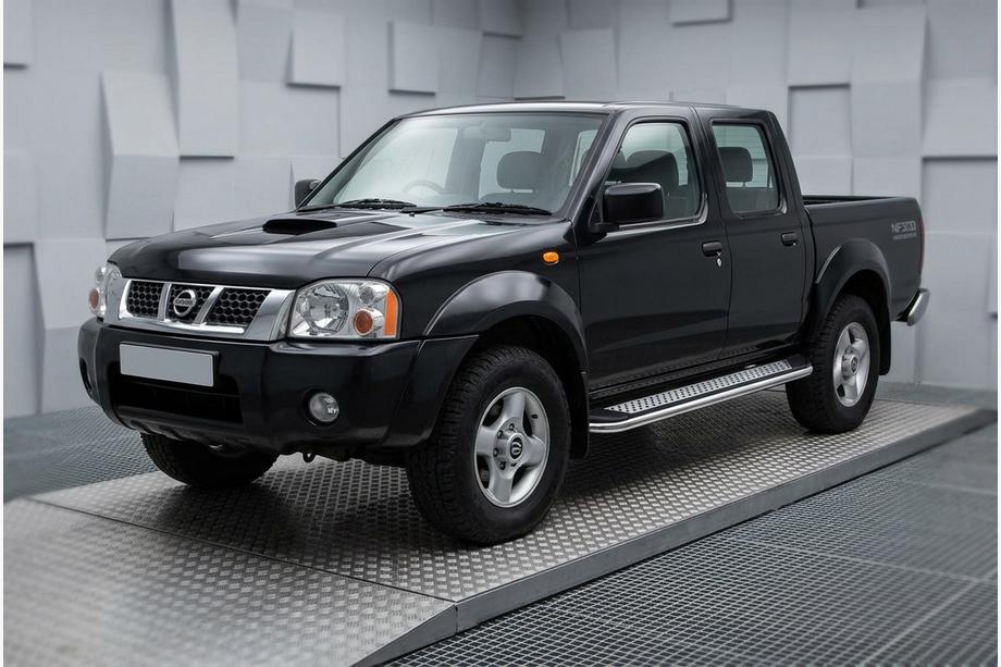 Nissan NP300 1999-2015 Side Steps Maydos V2 (2 pcs, Aluminum & Stainless Steel) Image