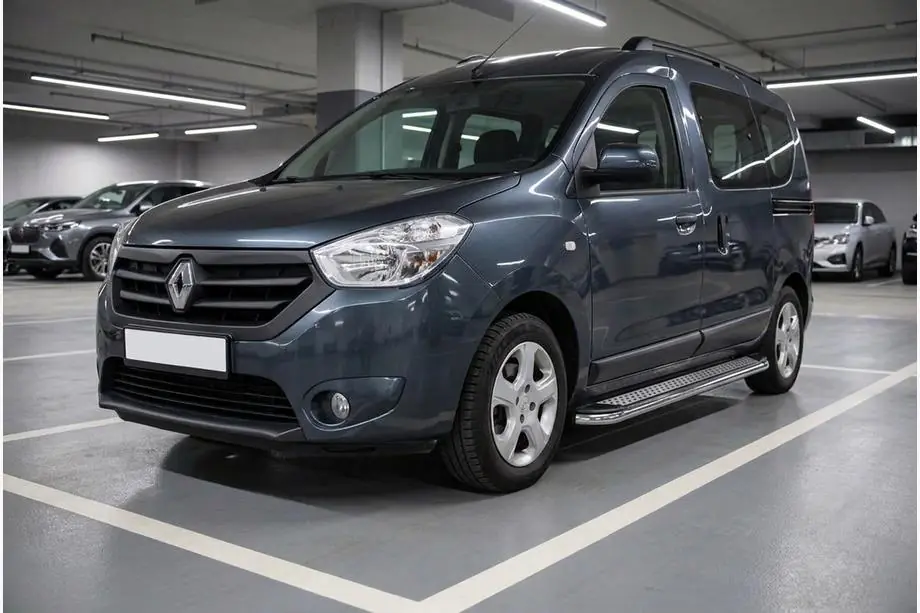 Renault Dokker 2013-2022 Side Steps Maydos V2 (2 pcs, Aluminum & Stainless Steel) Image