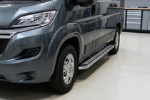Peugeot Boxer 2006-2025 Side Steps Maydos V2 (2 pcs, Aluminum & Stainless Steel) Short Wheelbase photo 1