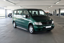 Mercedes Vito W638 1996-2003 Side Steps Maydos V2 (2 pcs, Aluminum & Stainless Steel) photo 1