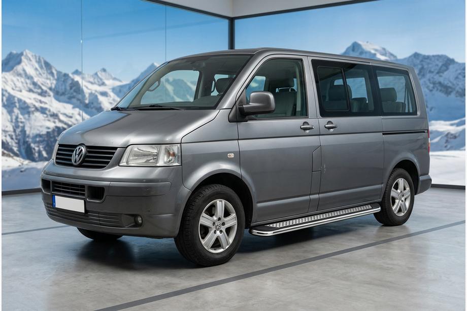 Volkswagen T5 Multivan 2003–2010 Side Steps Maydos V2 (2 pcs, Aluminum & Stainless Steel) Image