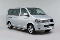 Volkswagen T5 2010-2015 Side Steps Maydos V2 (2 pcs, Aluminum & Stainless Steel) photo 1