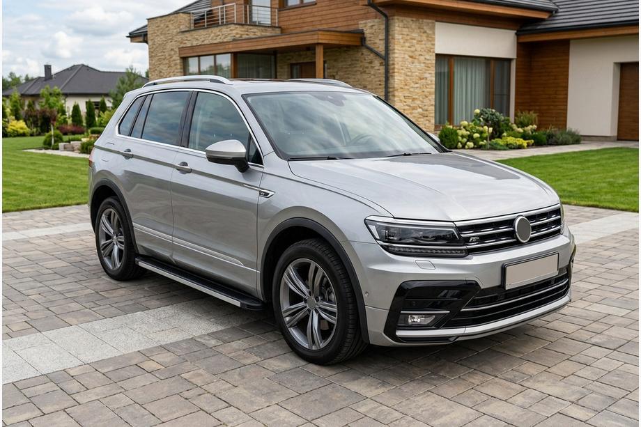 Volkswagen Tiguan 2016-2023 Side Steps Maya V1 (2 pcs, Aluminum) Photo 1