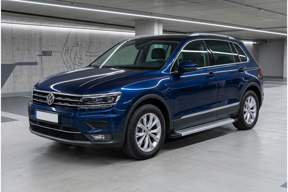 Volkswagen Tiguan 2016-2023 Side Steps Maya V2 (2 pcs, Aluminum) Image
