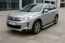 Citroen C-4 Aircross 2012-2017 Side Steps Maydos V2 (2 pcs, Aluminum & Stainless Steel) photo 1
