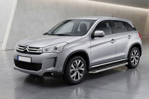 Citroen C-4 Aircross 2012-2017 Side Steps Maydos V1 (2 pcs, Aluminum & Stainless Steel) photo 1