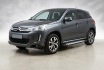 Citroen C-4 Aircross 2012-2017 Side Steps X5-Type (2 pcs, Aluminum) photo 1