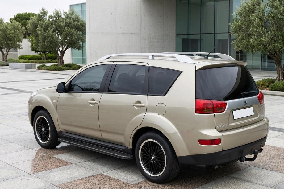 Peugeot 4007 2007-2013 Side Steps Bosphorus Black (2 pcs, Aluminum) Image