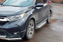 Honda CRV 2017-2022 Side Steps Allmond Grey (2 pcs, Aluminum) photo 1