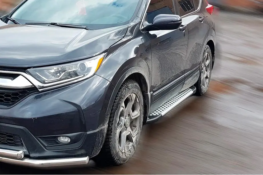 Honda CRV 2017-2022 Side Steps Allmond Grey (2 pcs, Aluminum) Image