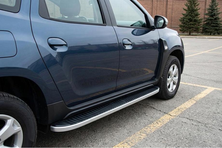 Renault Duster 2018-2024 Side Steps Tayga Grey (2 pcs, Aluminum) Image