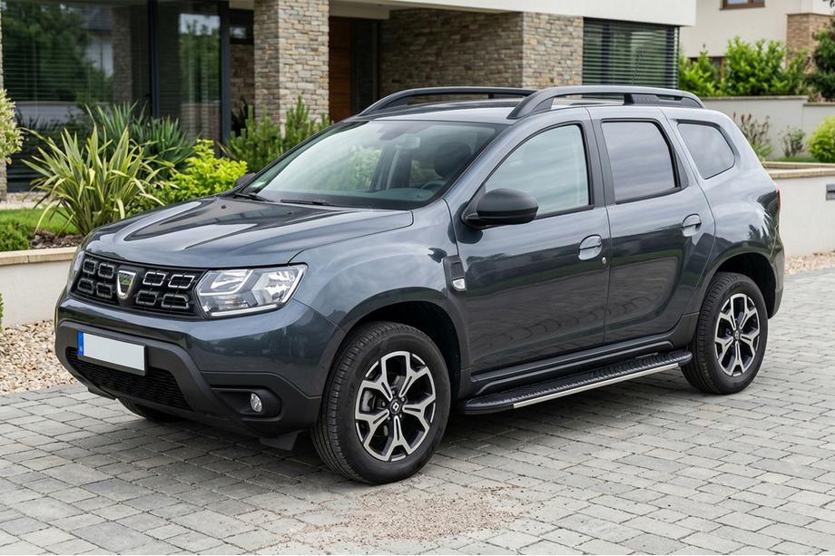Renault Duster 2018-2024 Side Steps Bosphore Grey (2 pcs, Aluminum) Image
