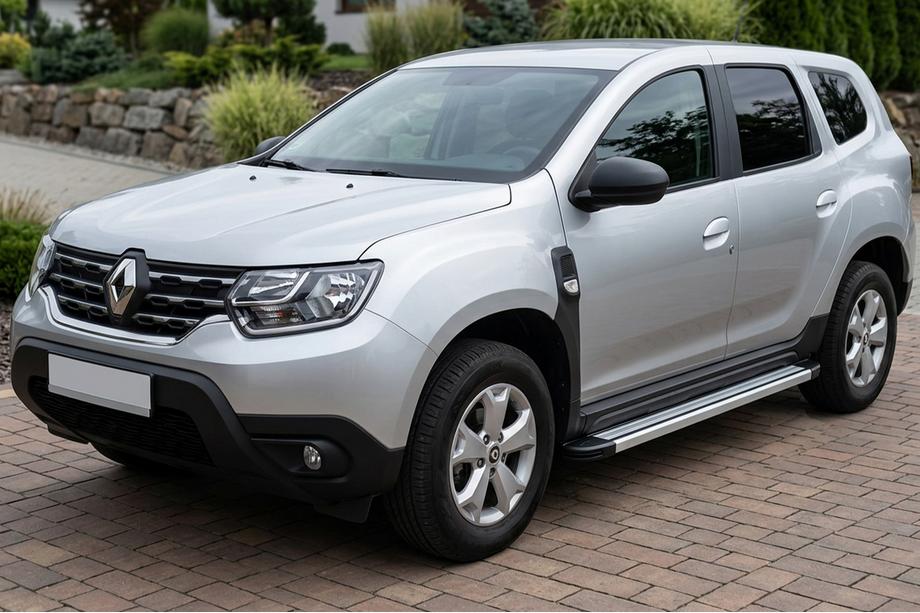 Renault Duster 2018-2024 Side Steps Maya V4 (2 pcs, Aluminum) Image