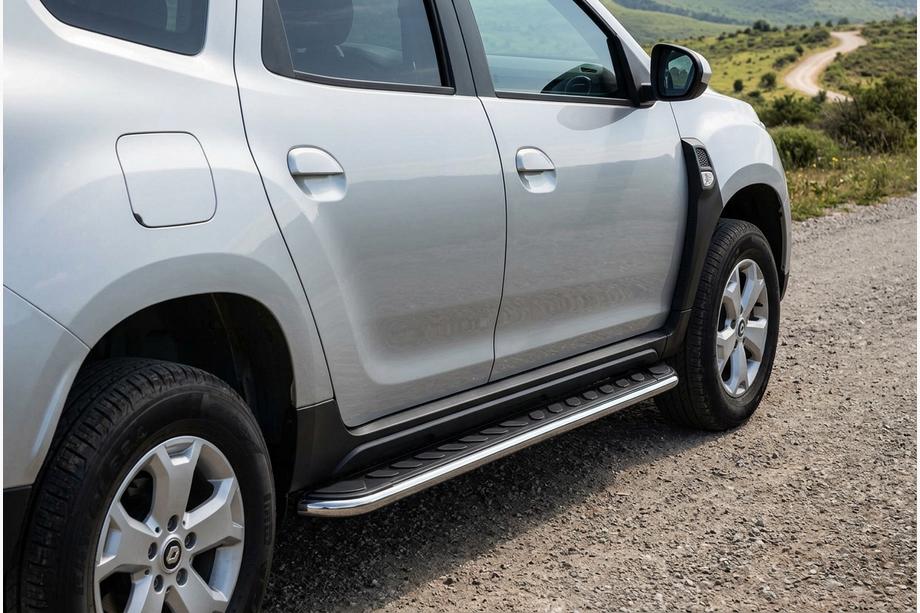 Renault Duster 2018-2024 Side Steps Maydos V1 (2 pcs, Aluminum) Image