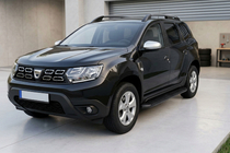 Dacia Duster 2018-2024 Side Steps Tayga Black V1 (2 pcs, Aluminum) photo 1