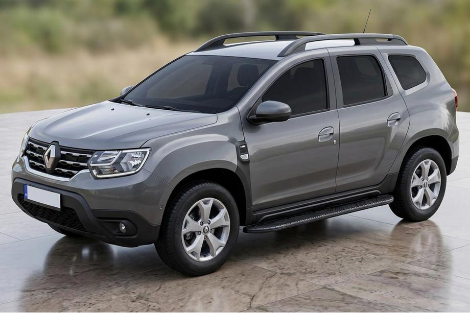 Dacia Duster 2018-2024 Side Steps Bosphore Black (2 pcs, Aluminum) Image