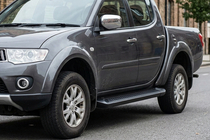 Fiat Fullback 2016- Side Steps Allmond Black (2 pcs, Aluminum) photo 1
