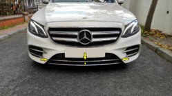 Mercedes E-class W213 2016-2023 Chrome strip for front bumper 2016-2019 (stainless steel) photo 1