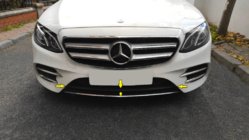 Mercedes E-class W213 2016-2023 Chrome strip for front bumper 2016-2019 (stainless steel) photo 2