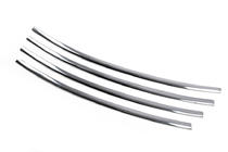 Renault Fluence 2009-2016 Bumper grille trims (2013↗, stainless steel) Carmos - Turkish Stainless Steel photo 3