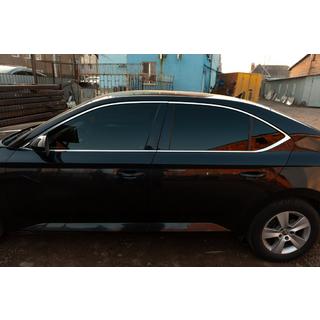 Full Window Trim Stainless Steel Skoda Superb 2015-2024 photo 2