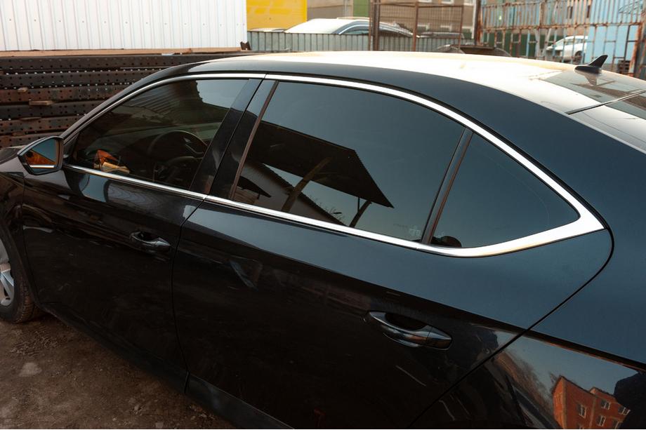 Skoda Superb 2015-2024 Full Window Trim Stainless Steel Image