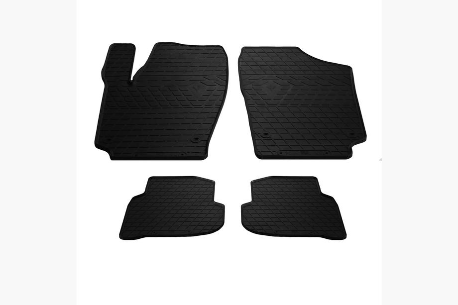 Volkswagen Polo 2010-2017 Rubber Floor Mats Sedan (4 pcs, Stingray Premium) Image