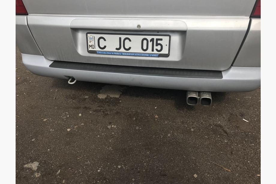 Mercedes Vito W638 1996-2003 Rear Bumper Protector DDU-Matte (ABS) Photo 6