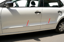 Volkswagen Polo 2010-2017 HB Door Mouldings Stainless Steel photo 1
