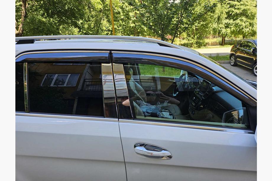 Mercedes GLE/ML class W166 2011-2018 Stainless Steel Door Pillar Trim (6 pcs) Photo 2