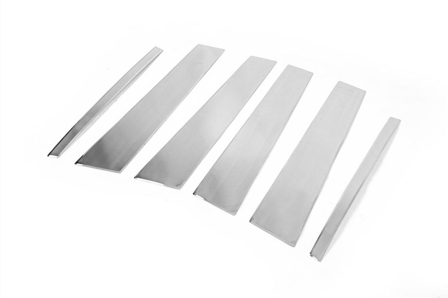 Mercedes GLE/ML class W166 2011-2018 Stainless Steel Door Pillar Trim (6 pcs) Photo 4