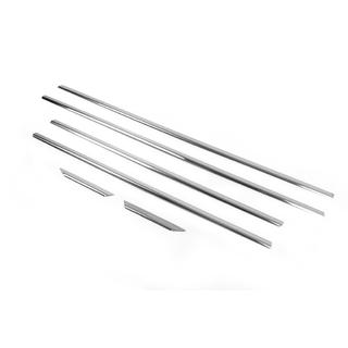 Chrome Window Trim Covers (6 pcs, Stainless Steel) Mercedes C-class W204 2007-2015 photo 4