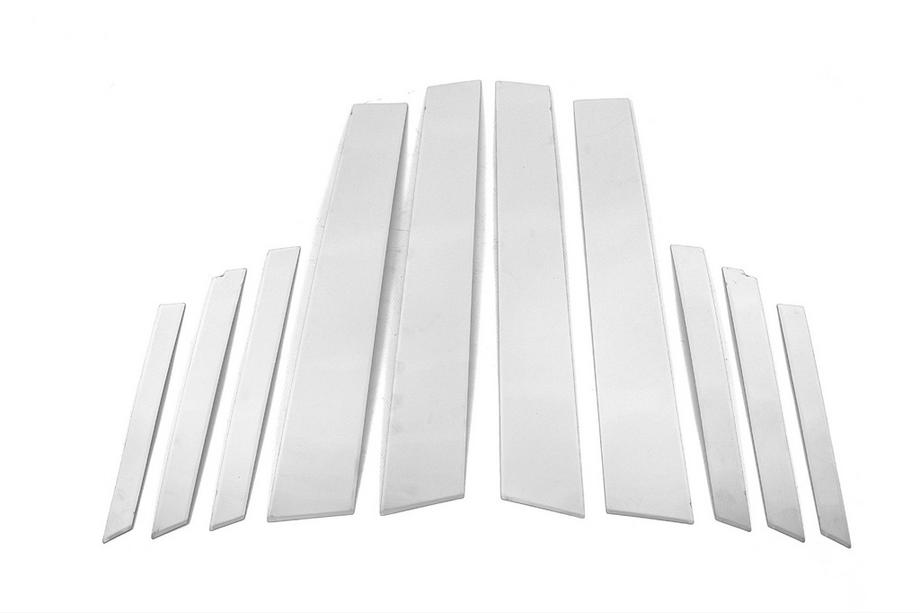 Ford Fiesta 2008-2017 Stainless Steel Door Pillar Trim (10 pcs) Photo 2